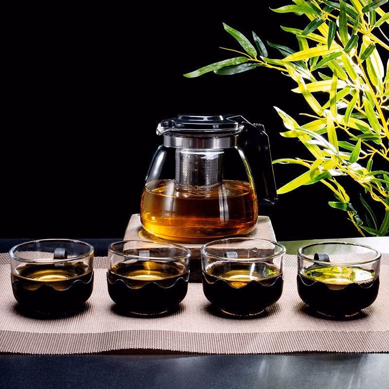 Bộ Bình/Ấm Chén Trà Có Khay Lọc 5 Món - Gdn