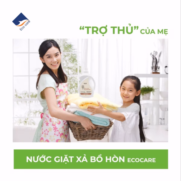 Nước Giặt Xả Hữu Cơ Bồ Hòn Tinh Dầu Hoa Nhài - Ecocare - Ảnh 3