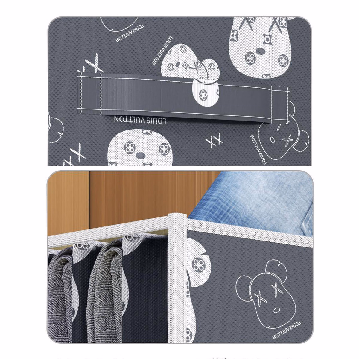 Hộp Vải Đựng Quần Áo 7 Ngăn Không Nắp - Gdn - Ảnh 3