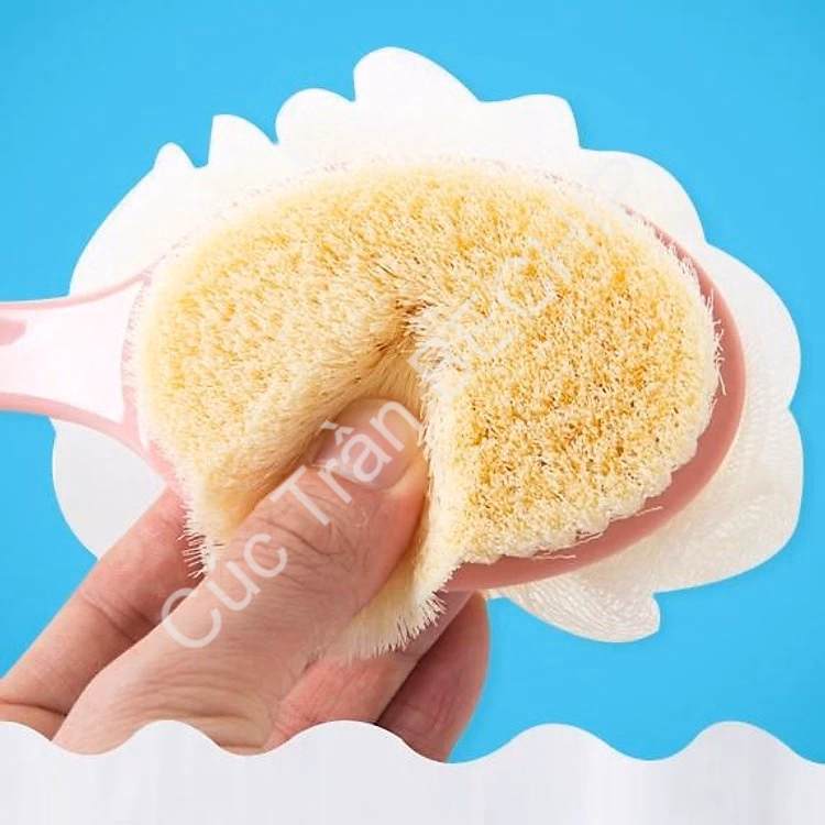 Cây Bông Tắm Chà Lưng 2 Đầu: Bàn Chải Và Bông Tắm Tiện Lợi Ctb200 - Bechip - Ảnh 6