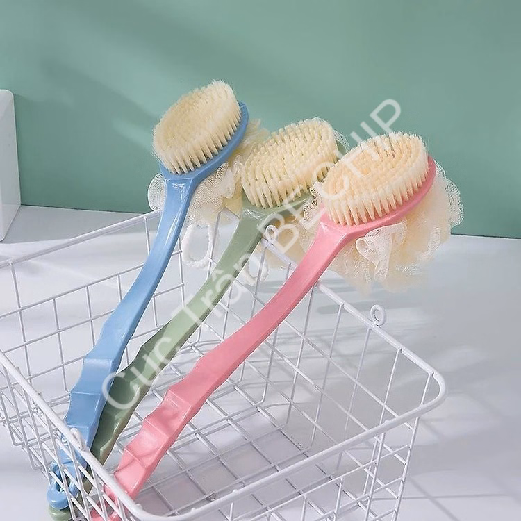 Cây Bông Tắm Chà Lưng 2 Đầu: Bàn Chải Và Bông Tắm Tiện Lợi Ctb200 - Bechip - Ảnh 4