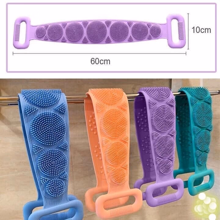 Dây Tắm Chà Lưng Silicon 2 Mặt Đa Năng - Gdn - Ảnh 6