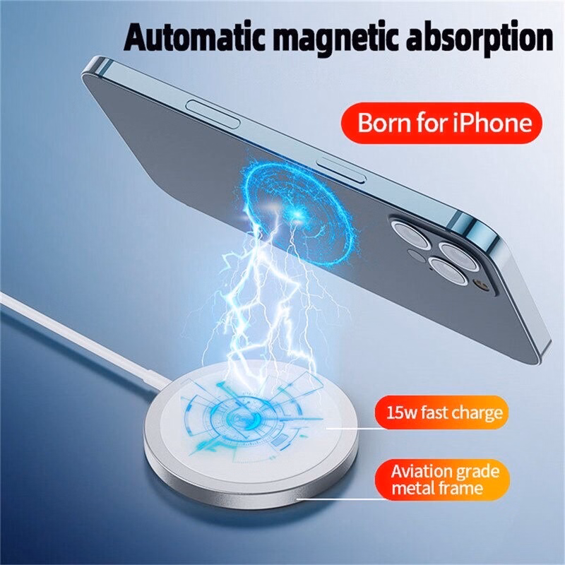 Đế Sạc Không Dây Apple 15W - Silver - Ảnh 3