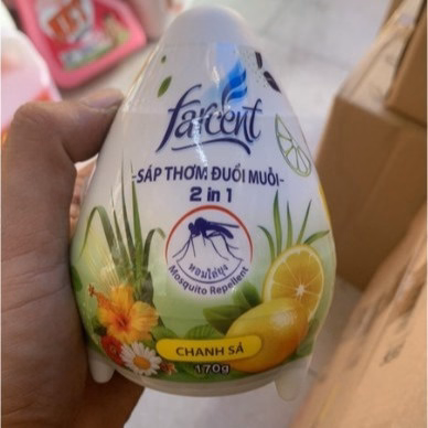 Hộp Sáp Trứng Hương Chanh Sả Chống Muỗi Farcent 170G - Farcent - Ảnh 4