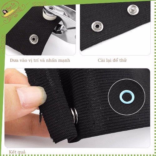 Kìm Bấm Cúc Vành Áo Kim Loại Đa Năng Bộ Kìm Bấm Khuy Kèm Cúc Bấm 9.5Mm Thép Không Gỉ Gd043 - Lady'S Passion - Ảnh 7