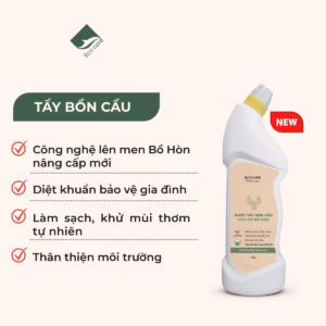 Nước Tẩy Rửa Bồn Cầu Tinh Dầu Bạc Hà Cam 900Ml - Ecocare
