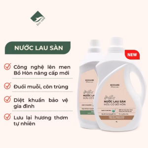 Nước Lau Sàn Hữu Cơ Bồ Hòn Hương (Cam Sả/Chanh Gừng) - Ecocare