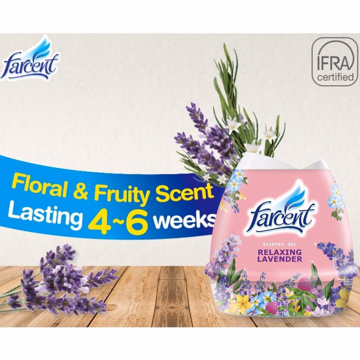 Hộp Sáp Thơm Farcent Hương Hoa Oải Hương 200G - Farcent - Ảnh 5