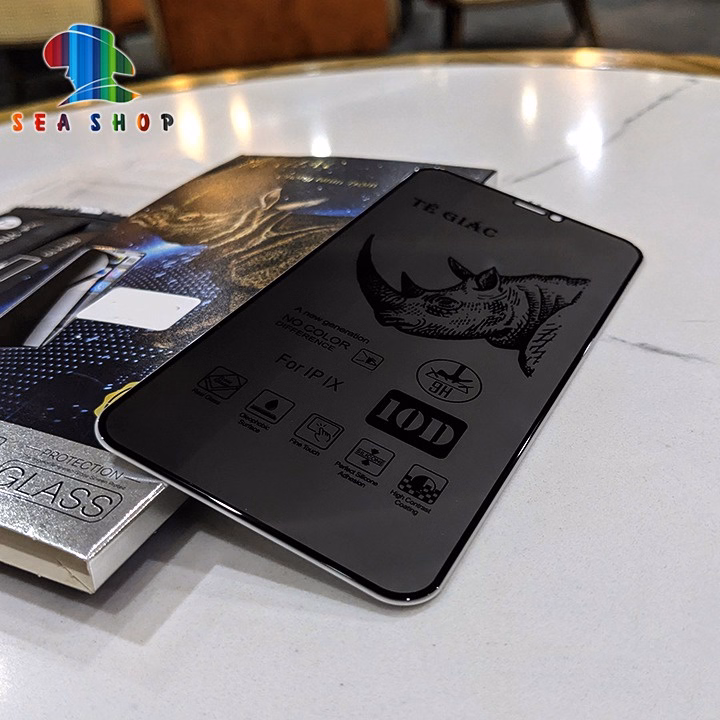 Kính Chống Nhìn Trộm Samsung A10, A10S, M10 - Hiệu Tê Giác - Full Màn Hình , Cảm Ứng Mượt Mà, Độ Cứng 9H - Seashop - Ảnh 3