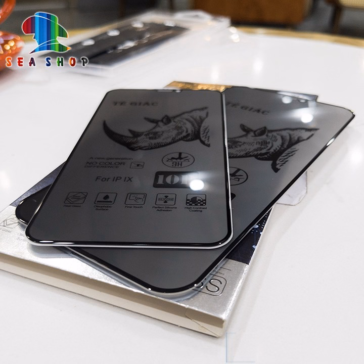 Kính Chống Nhìn Trộm Oppo A1K, A5S, A12 - Hiệu Tê Giác - Full Màn Hình , Cảm Ứng Mượt Mà, Độ Cứng 9H - Seashop - Ảnh 2