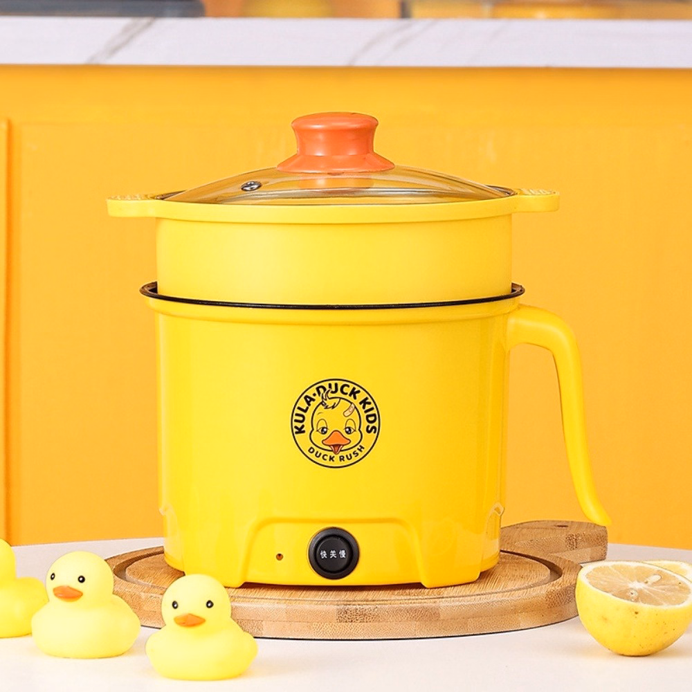 Nồi Lẩu Hấp Có Tay Cầm Vịt Vàng - Su - Ảnh 2