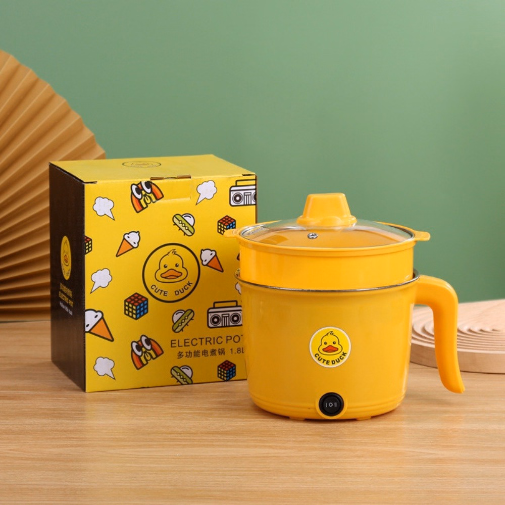 Nồi Lẩu Hấp Có Tay Cầm Vịt Vàng - Su - Ảnh 4