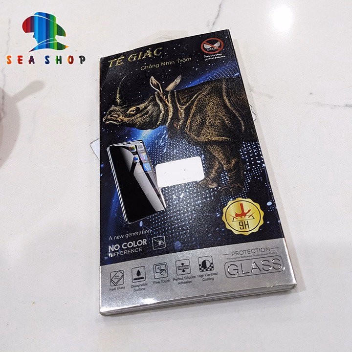 Kính Chống Nhìn Trộm Vivo V11, V11I, V11 Pro- Hiệu Tê Giác - Full Màn Hình , Cảm Ứng Mượt Mà, Độ Cứng 9H - Seashop - Ảnh 3
