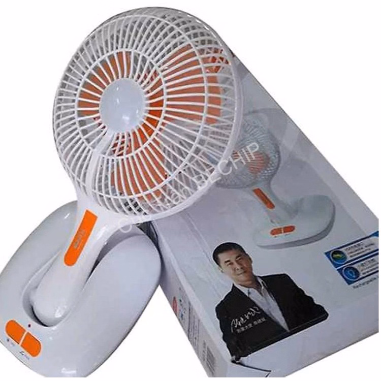 Quạt Tích Điện Ông Tây Kèm Đèn Led, Có Thể Gấp Gọn Ctb207 - Bechip - Ảnh 3