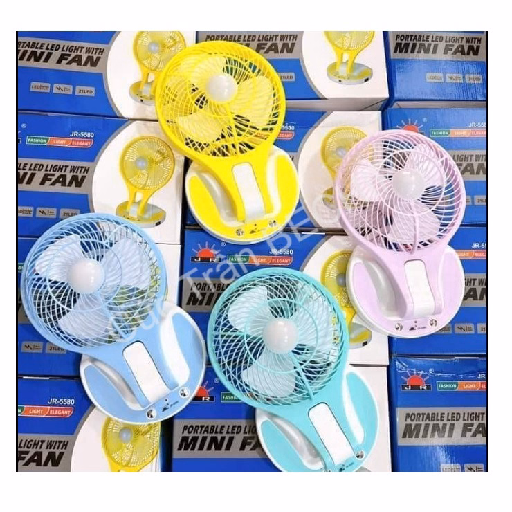 Quạt Tích Điện Mini Fan 5580 Kèm Đèn Led Ctb174 - Bechip - Ảnh 5