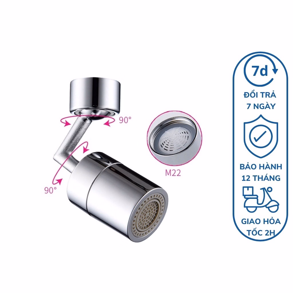 Đầu Nối Vòi Nước Thông Minh Xoay 720 Độ Lắp Vòi Nước Chậu Rửa Bát Chén Lavabo Với 2 Chế Độ Nước Chảy Gd045 - Lady'S Passion - Ảnh 8