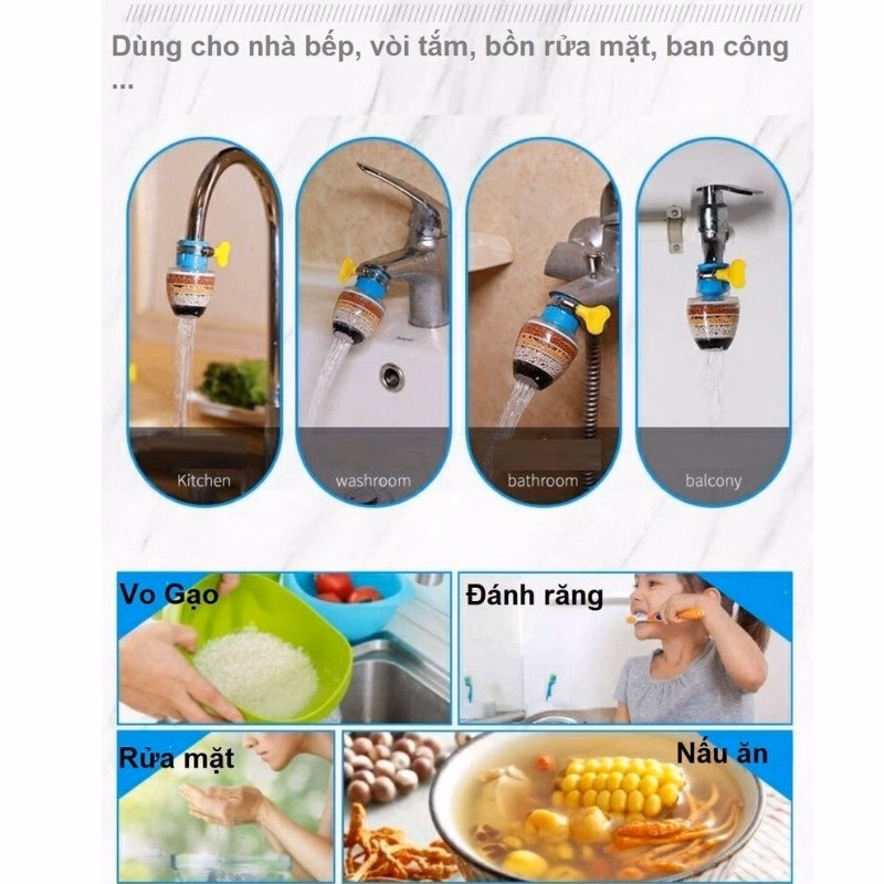 Đầu Lọc Nước Trực Tiếp Tại Vòi Gồm 6 Tầng Lọc Siêu Tiện Lợi - Thiết Kế Đa Năng Phù Hợp Với Tất Cả Loại Vòi Gd047 - Lady'S Passion - Ảnh 7