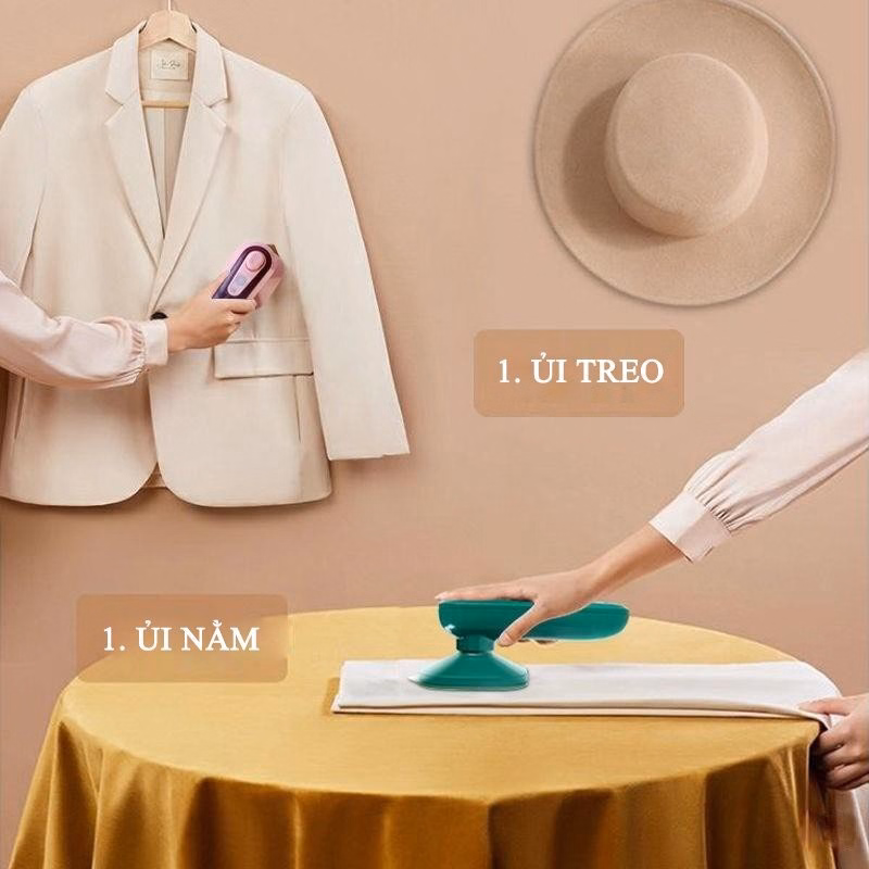 Bàn Là Hơi Nước Cầm Tay Mini , Bàn Ủi Hơi Nước Công Suất 33W Gd049 - Lady'S Passion - Ảnh 4