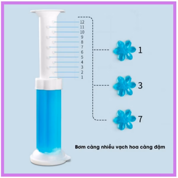 Gel Khử Mùi Bồn Cầu, Toilet Hình Bông Hoa Hương Thơm Dễ Chịu Ctb210 - Bechip