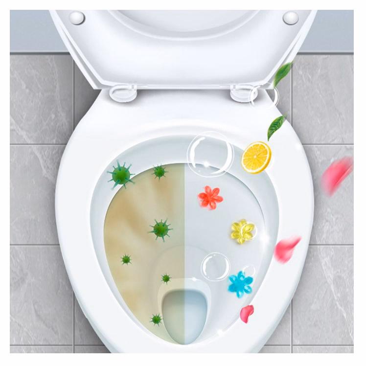 Gel Khử Mùi Bồn Cầu, Toilet Hình Bông Hoa Hương Thơm Dễ Chịu Ctb210 - Bechip - Ảnh 4