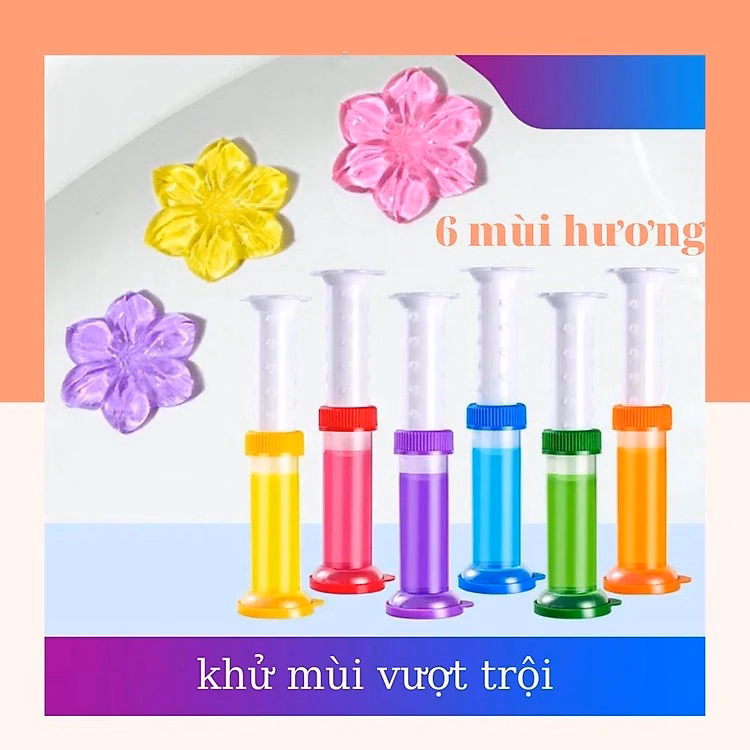 Gel Khử Mùi Bồn Cầu, Toilet Hình Bông Hoa Hương Thơm Dễ Chịu Ctb210 - Bechip - Ảnh 11