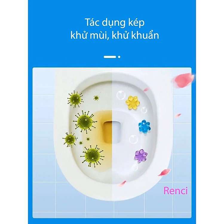 Gel Khử Mùi Bồn Cầu, Toilet Hình Bông Hoa Hương Thơm Dễ Chịu Ctb210 - Bechip - Ảnh 17