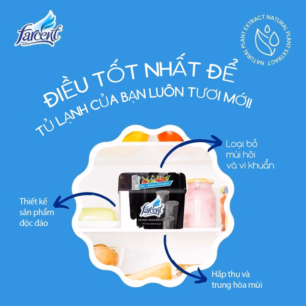 Hộp Khử Mùi Tủ Lạnh Farcent 150G - Facent - Ảnh 3