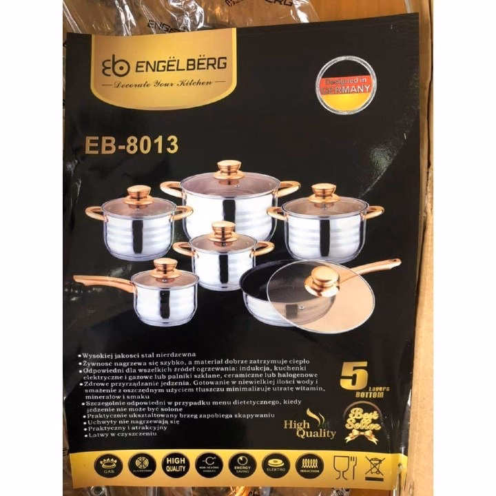 Bộ Nồi Đức 6 Món (2 Chi Tiết) Kaisavila, Yimeitai 8013,6618 - Gdn - Ảnh 3