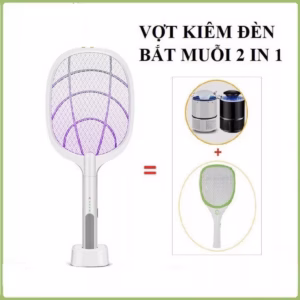 Vợt Muỗi Kiêm Đèn Bắt Muỗi 2 Trong 1 Pin Sạc Cổng Usb Cao Cấp 1500Mah Gd072 - Lady'S Passion