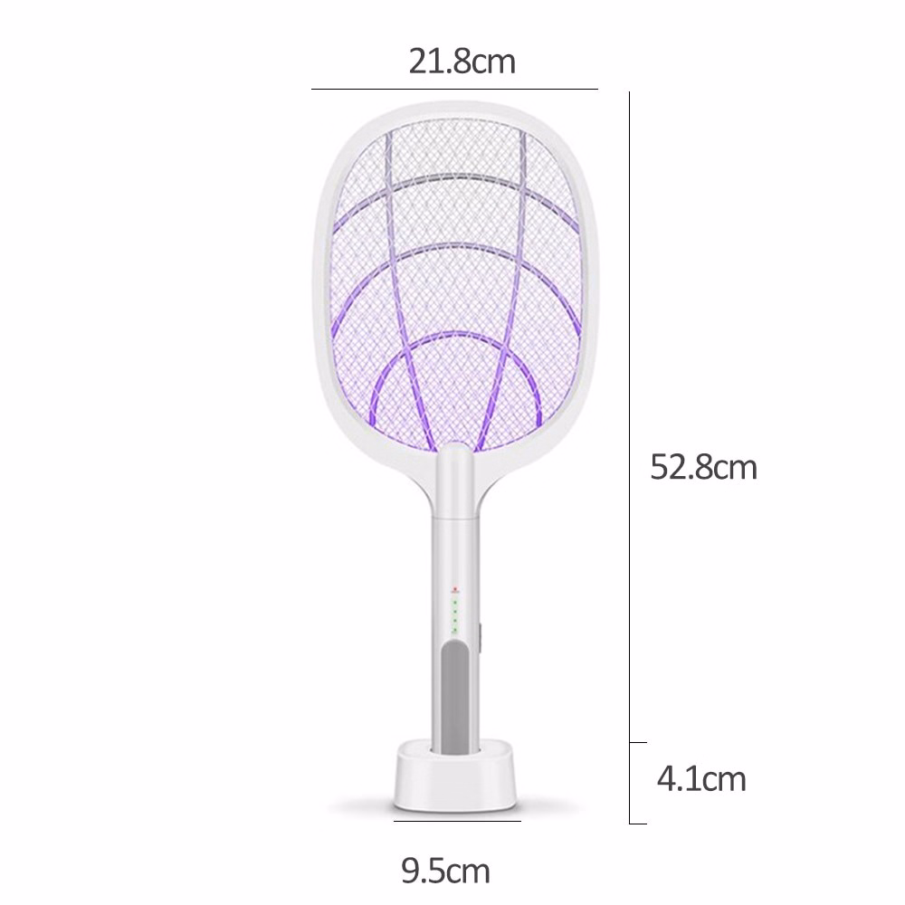 Vợt Muỗi Kiêm Đèn Bắt Muỗi 2 Trong 1 Pin Sạc Cổng Usb Cao Cấp 1500Mah Gd072 - Lady'S Passion - Ảnh 9