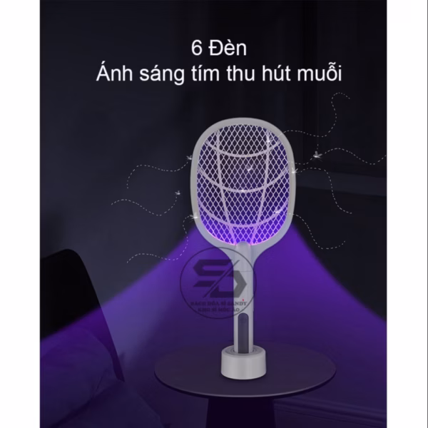 Vợt Muỗi Kiêm Đèn Bắt Muỗi 2 Trong 1 Pin Sạc Cổng Usb Cao Cấp 1500Mah Gd072 - Lady'S Passion - Ảnh 18