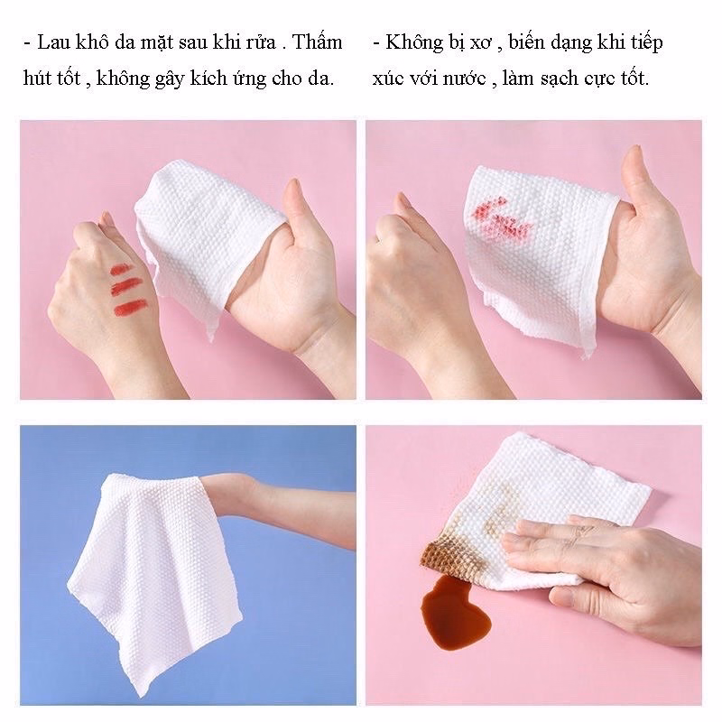 Khăn Mặt Khô Animerry Dùng 1 Lần Lau Khô, Lau Ướt , Giấy Lau Mặt Dùng Một Lần Loại Lớn Gd073 - Lady'S Passion - Ảnh 13