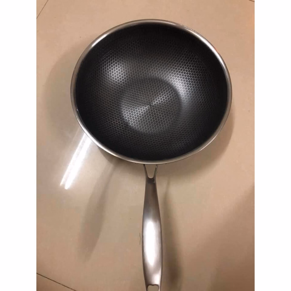 Chảo Vân Tổ Ong Lòng Sâu Chống Dính Size 32Cm - Gdn - Ảnh 5