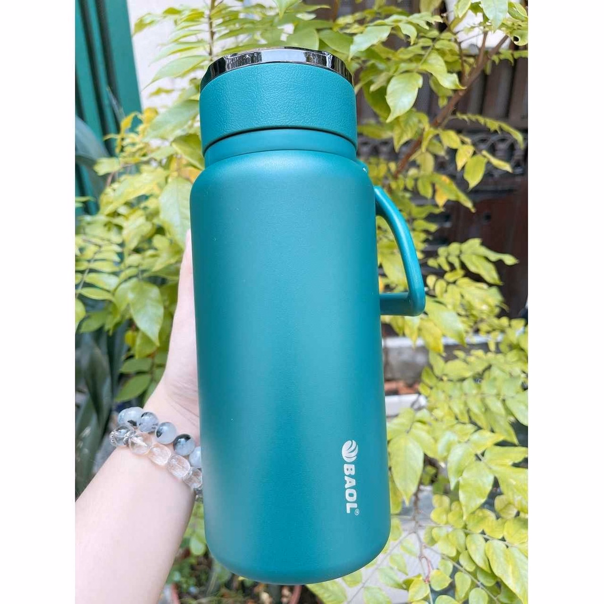 Bình Giữ Nhiệt Nhám Cao Cấp Baol Có Lưới Lọc 1280Ml - Gdn - Ảnh 2