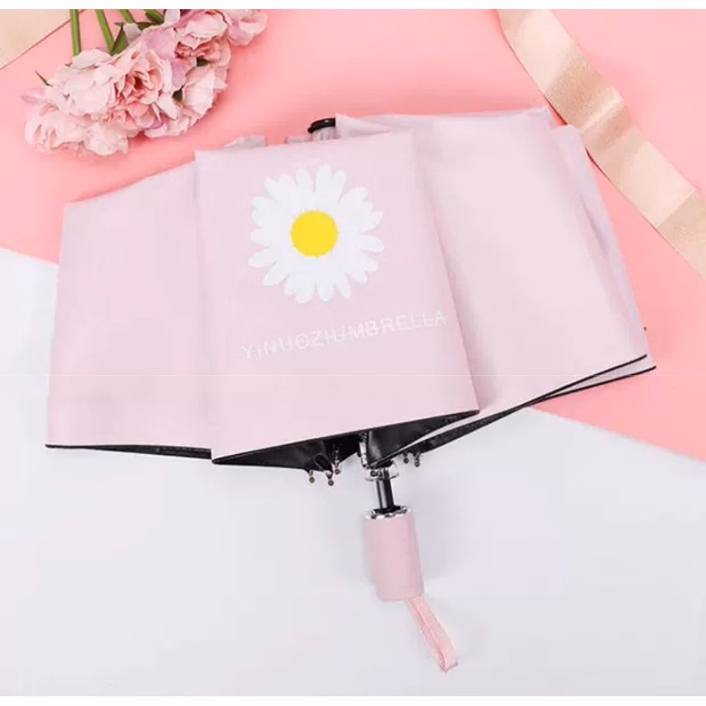 Ô Dù Xếp Hoa Cúc Daisy Hàn Quốc, Chống Tia Uv, Chất Liệu Vải Dù Mật Độ Cao, Chống Nước Tuyệt Đối Gd074 - Lady'S Passion - Ảnh 5
