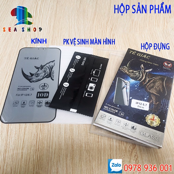 Kính Chống Nhìn Trộm Vivo Y21, Y21S, Y33S- Hiệu Tê Giác - Full Màn Hình , Cảm Ứng Mượt Mà, Độ Cứng 9H - Seashop - Ảnh 2