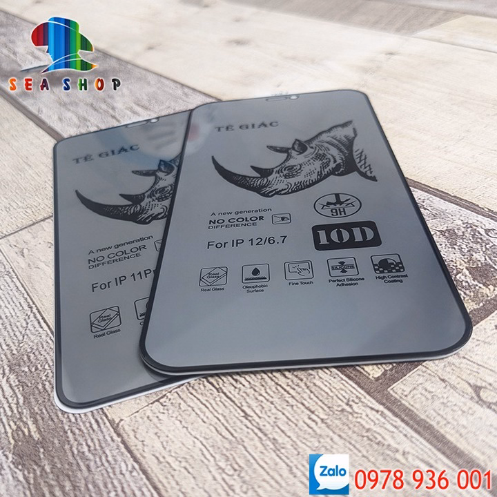 Kính Chống Nhìn Trộm Vivo Y21, Y21S, Y33S- Hiệu Tê Giác - Full Màn Hình , Cảm Ứng Mượt Mà, Độ Cứng 9H - Seashop - Ảnh 4