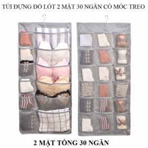 Túi Đựng Đồ Lót Có Móc Treo 2 Mặt 30 Ngăn Gd105 - Lady'S Passion