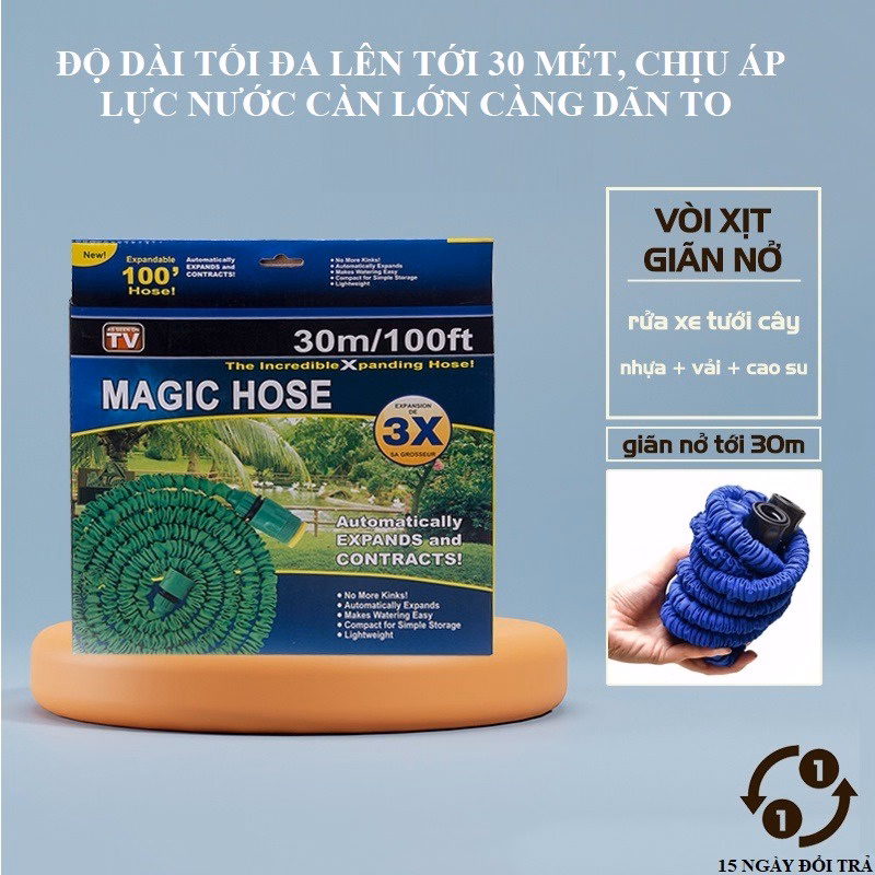 Vòi Xịt Giãn Nở 20/30M Tưới Cây, Rửa Xe Thông Minh Magic Hose Gd109 - Lady'S Passion