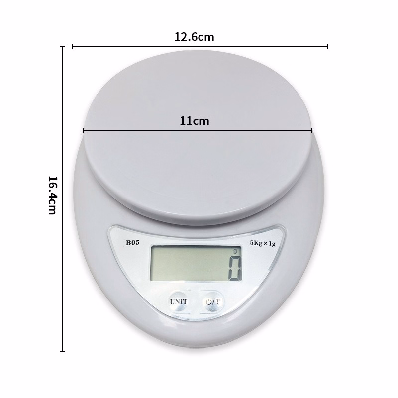 Cân Tiểu Ly Điện Tử Thực Phẩm Nhà Bếp Electronic Kitchen 5Kg Độ Chính Xác Cao Tuyệt Đối Gd118 - Lady'S Passion - Ảnh 8