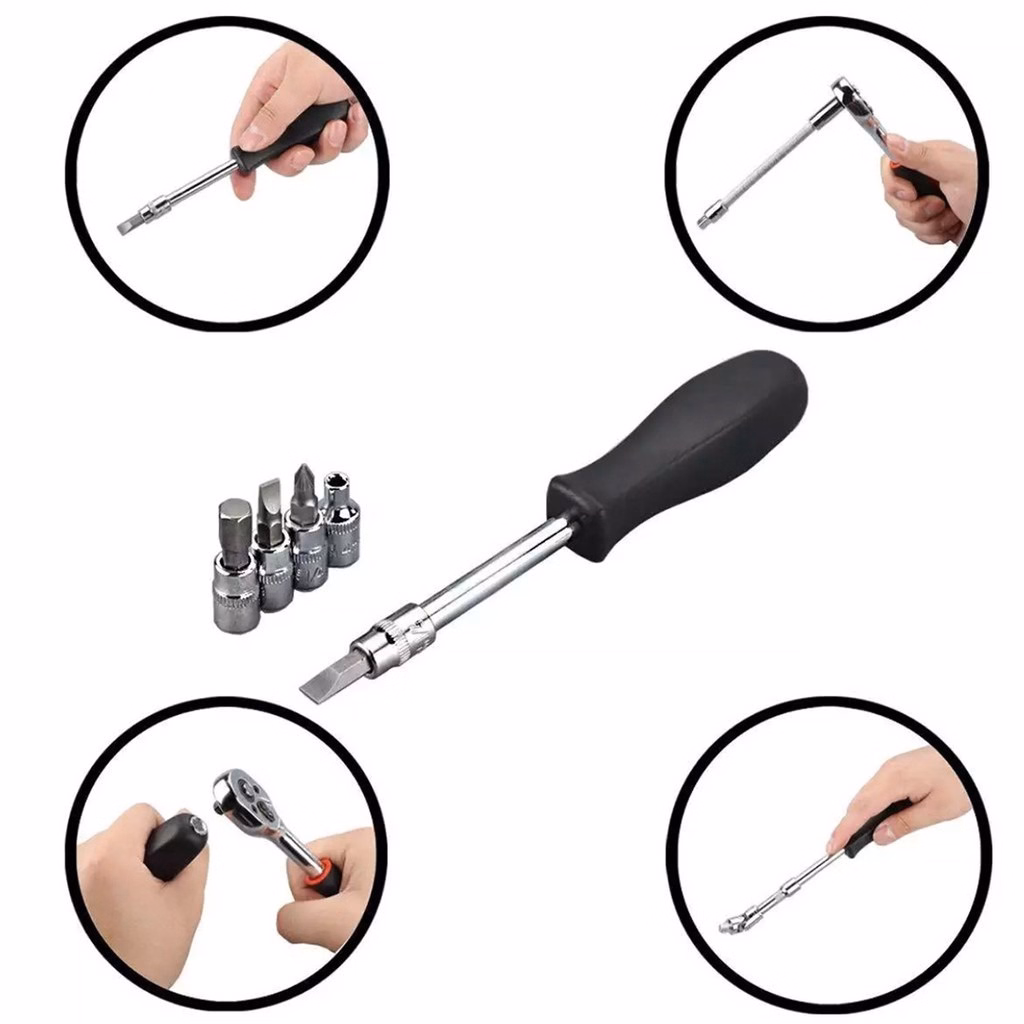Bộ Dụng Cụ Mở Bu Lông Ốc Vít, Sửa Chữa Ô Tô Xe Máy, Đa Năng 46 Chi Tiết Gd126 - Lady'S Passion - Ảnh 7