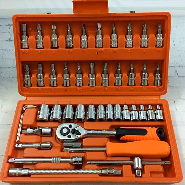 Bộ Dụng Cụ Mở Bu Lông Ốc Vít, Sửa Chữa Ô Tô Xe Máy, Đa Năng 46 Chi Tiết Gd126 - Lady'S Passion - Ảnh 8