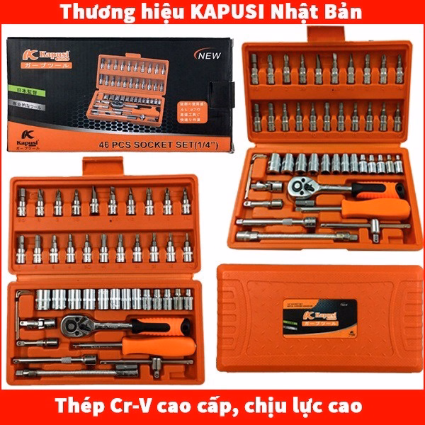 Bộ Dụng Cụ Mở Bu Lông Ốc Vít, Sửa Chữa Ô Tô Xe Máy, Đa Năng 46 Chi Tiết Gd126 - Lady'S Passion - Ảnh 9