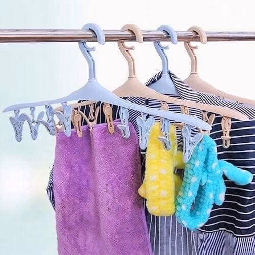Combo 5 Móc Phơi Đồ 8 Kẹp Thông Minh Tiện Lợi Gd140 - Lady'S Passion
