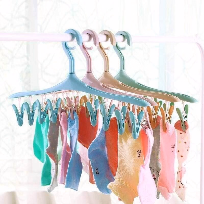 Combo 5 Móc Phơi Đồ 8 Kẹp Thông Minh Tiện Lợi Gd140 - Lady'S Passion - Ảnh 3