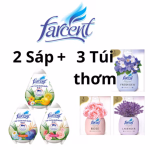 Combo 2 Hộp Sáp Thơm Hình Trứng Farcent 170G + 3 Túi Thơm Farcent 10G (Note Hương Trong Đơn Hàng)- Farcent