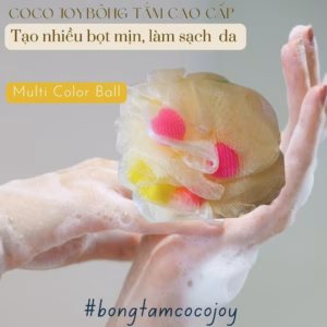 Bông Tắm Tròn Mềm Mại Có Mút - Coco Joy