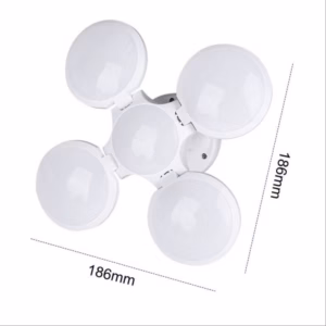 Bóng Đèn Tích Điện 4 Cánh 5 Bóng (Năng Lượng Mặt Trời) - Silver