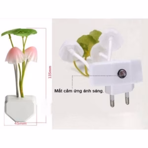 Đèn Ngủ Cảm Biến Hình Cây Nấm - Silver
