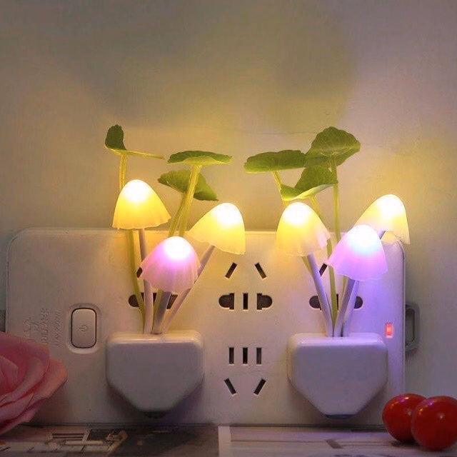 Đèn Ngủ Cảm Biến Hình Cây Nấm - Silver - Ảnh 2